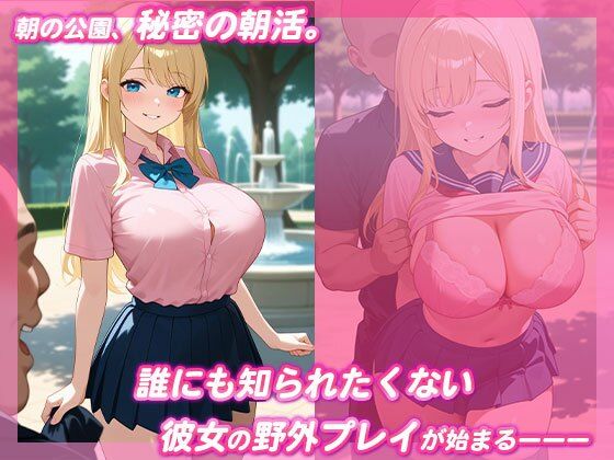 巨乳制服女子は野外プレイがお好き - サンプル画像 1