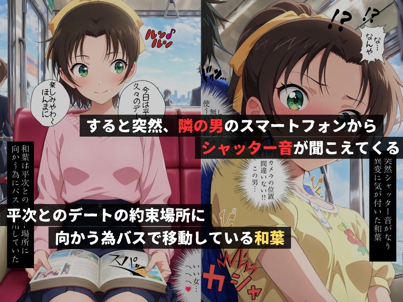 痴●バス〜パンツ盗撮を注意しただけなのに〜遠山●葉編 - サンプル画像 1