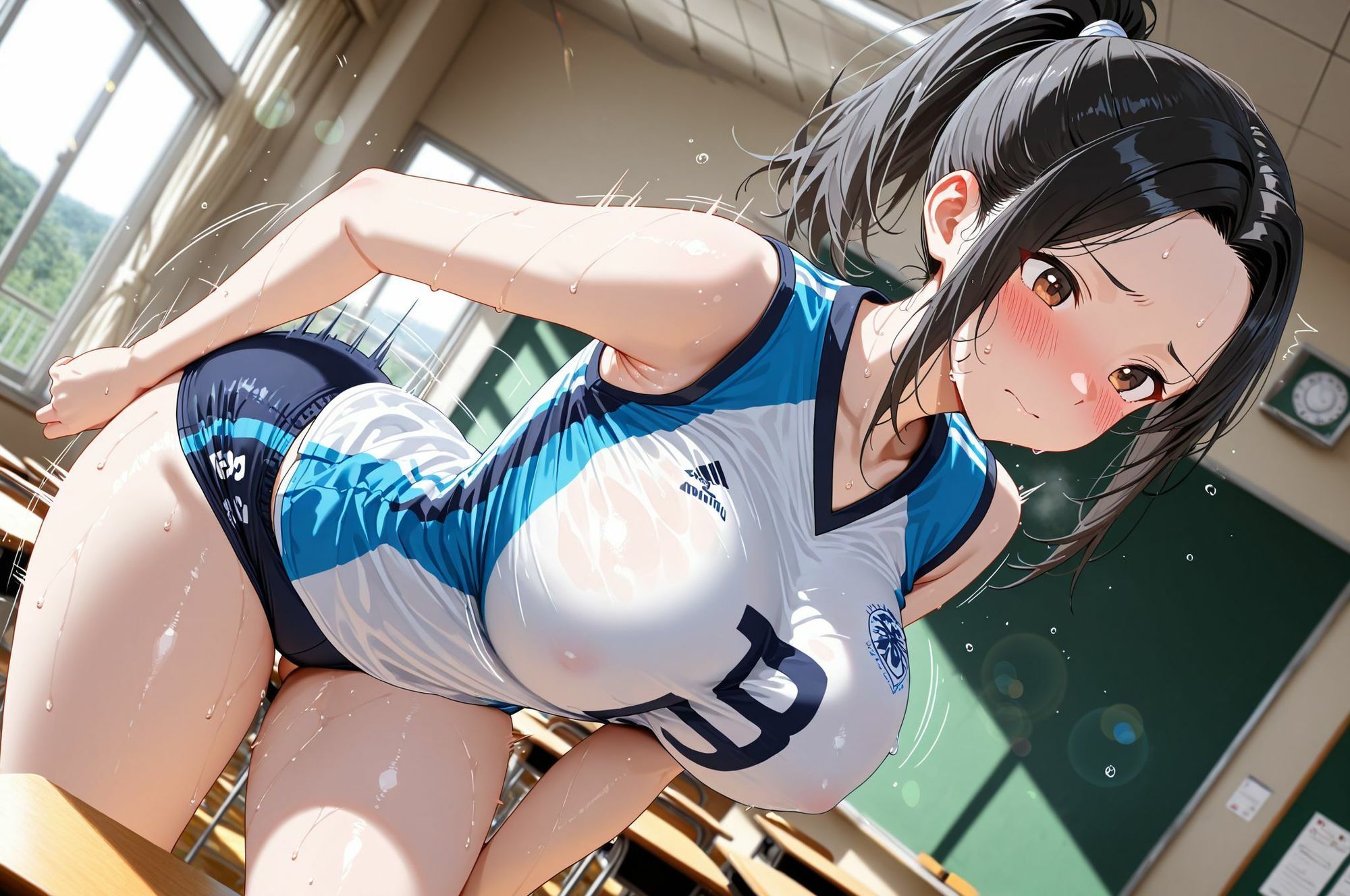 肉便器女子校生〜巨乳運動部性処理ペット堕ち〜 - サンプル画像 1