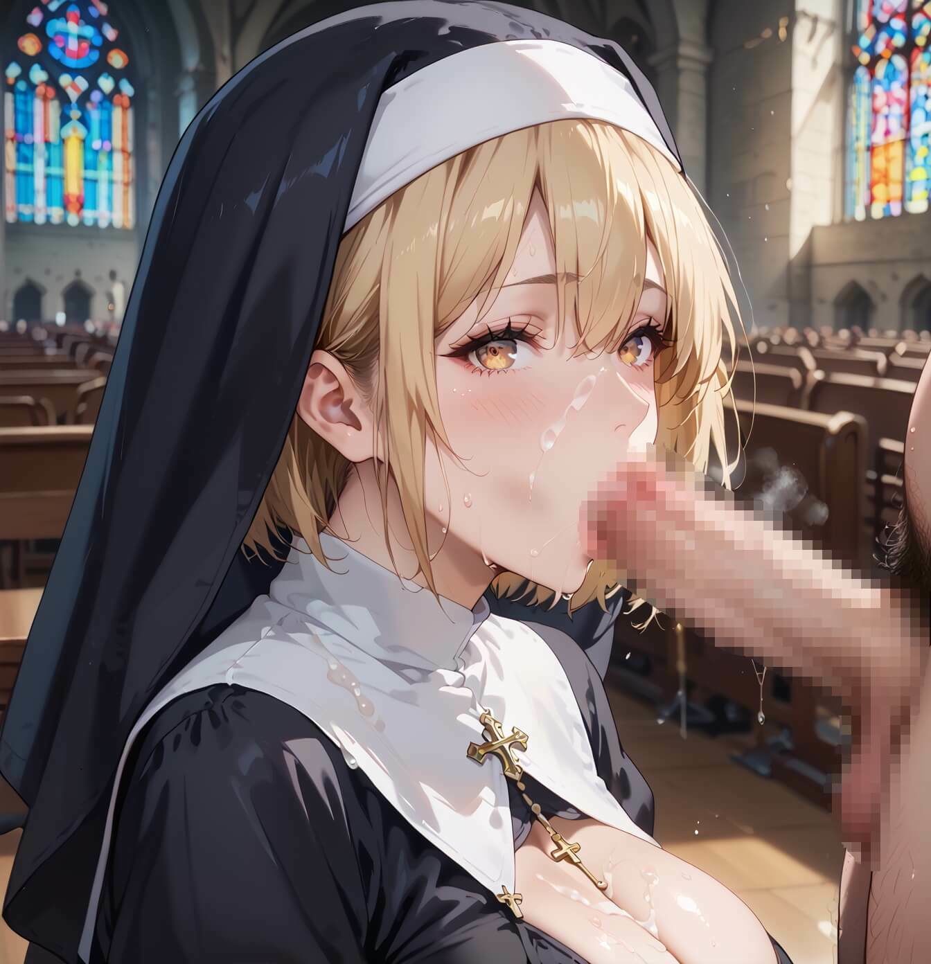 エロシスターは我慢できない3！神聖なのにエッチが我慢できない！210枚 - サンプル画像 6