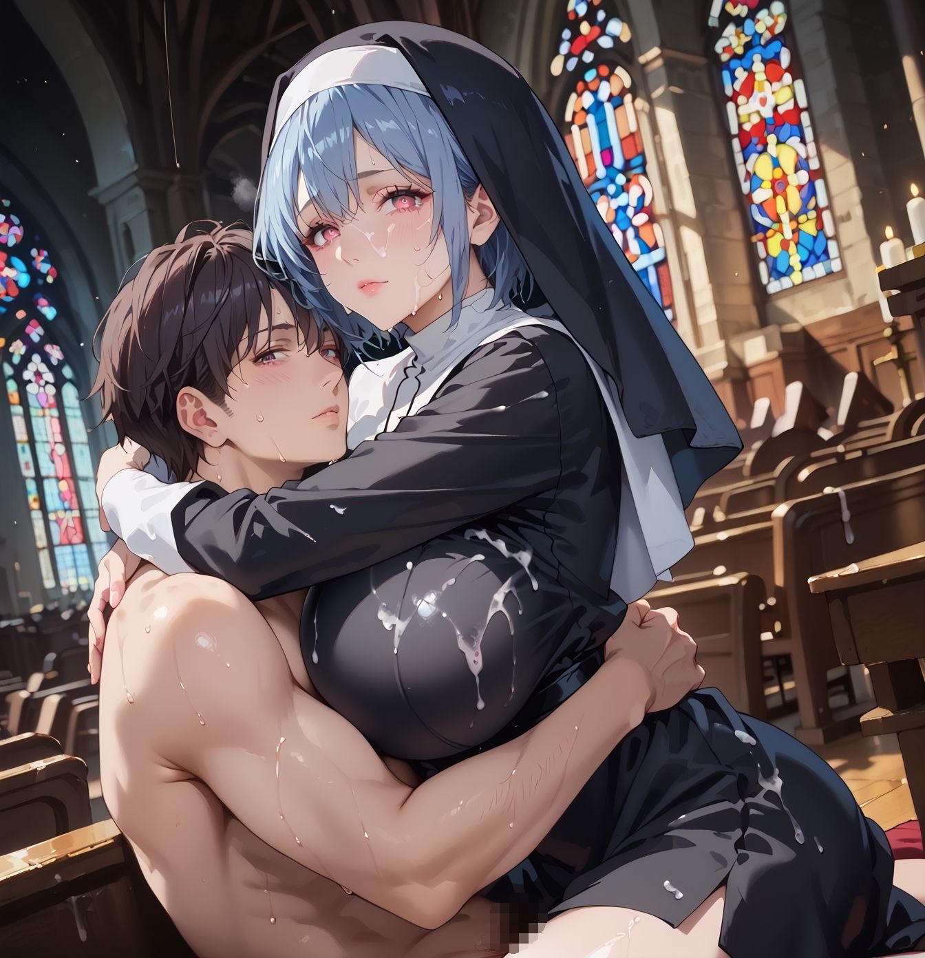 エロシスターは我慢できない！4神聖なのにエッチが我慢できない！210枚 - サンプル画像 7