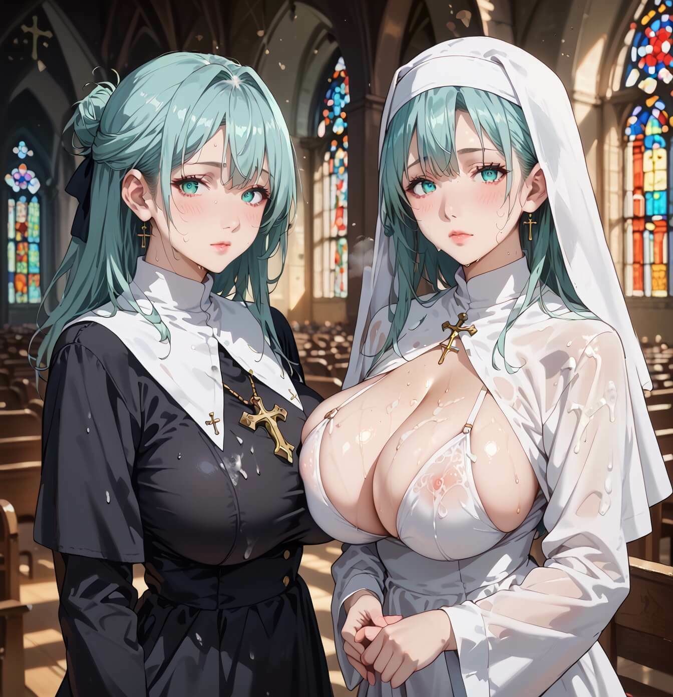 エロシスターは我慢できない！7神聖なのにエッチが我慢できない！210枚 - サンプル画像 10