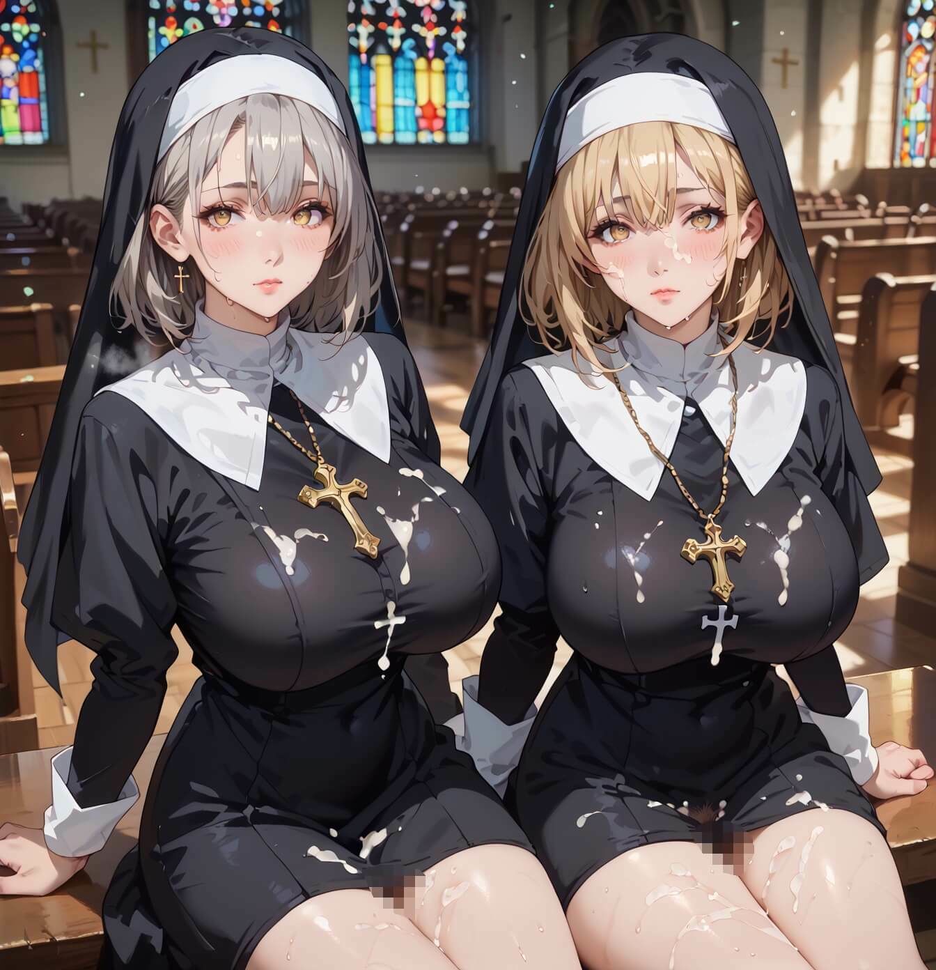 エロシスターは我慢できない！8神聖なのにエッチが我慢できない！210枚 - サンプル画像 4