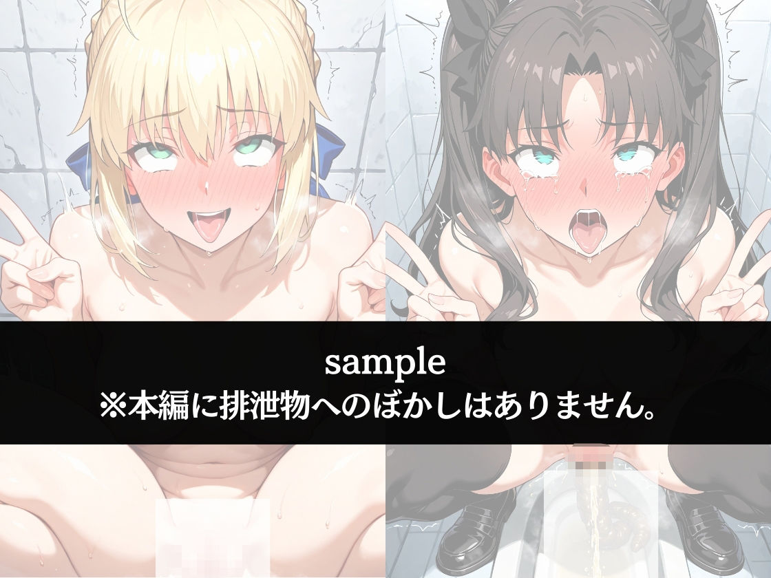 極太ウンコトイレ乱入〜絶対に見られたくない姿〜F〇te - サンプル画像 3