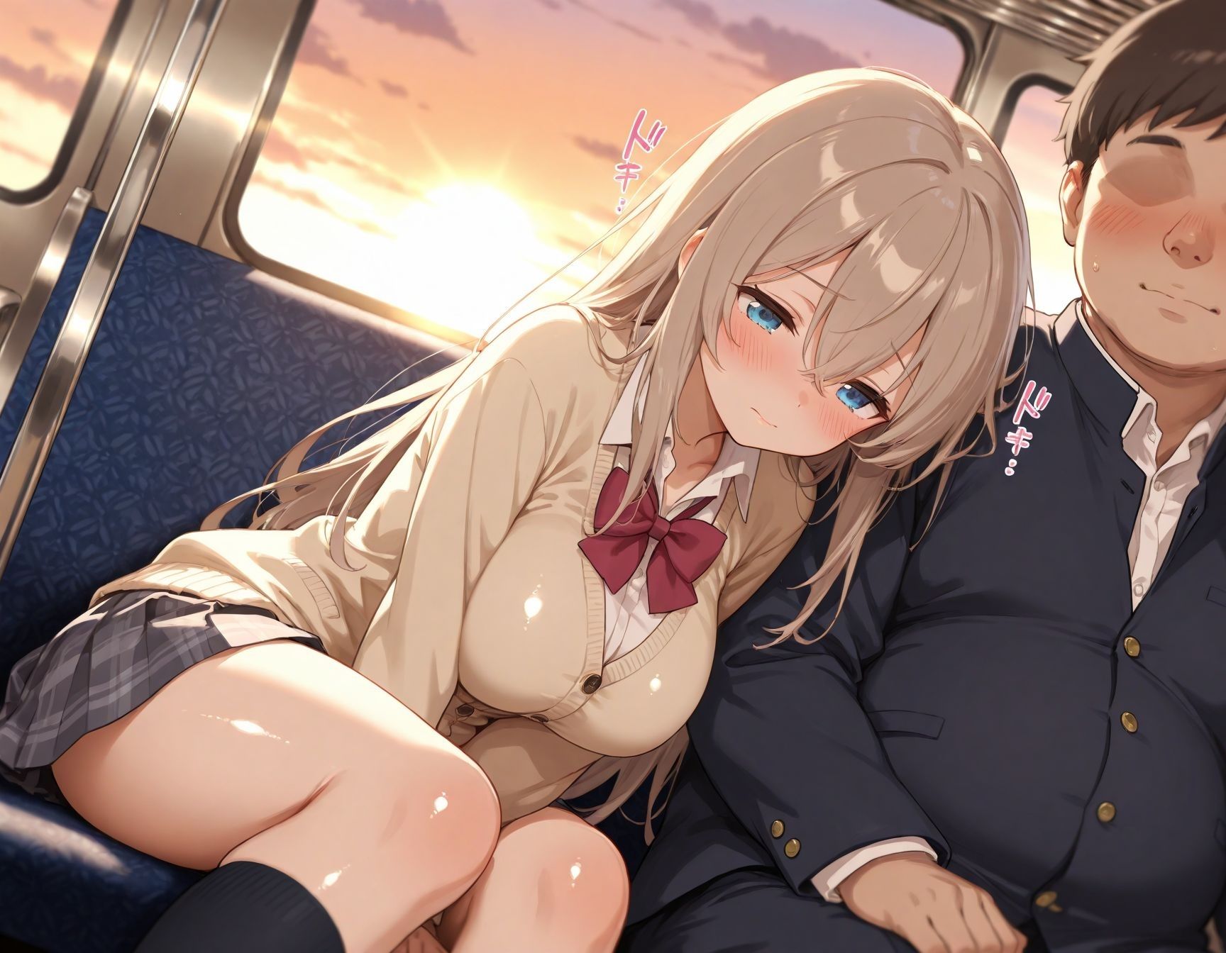 放課後種付け倶楽部  催●電車編 - サンプル画像 1