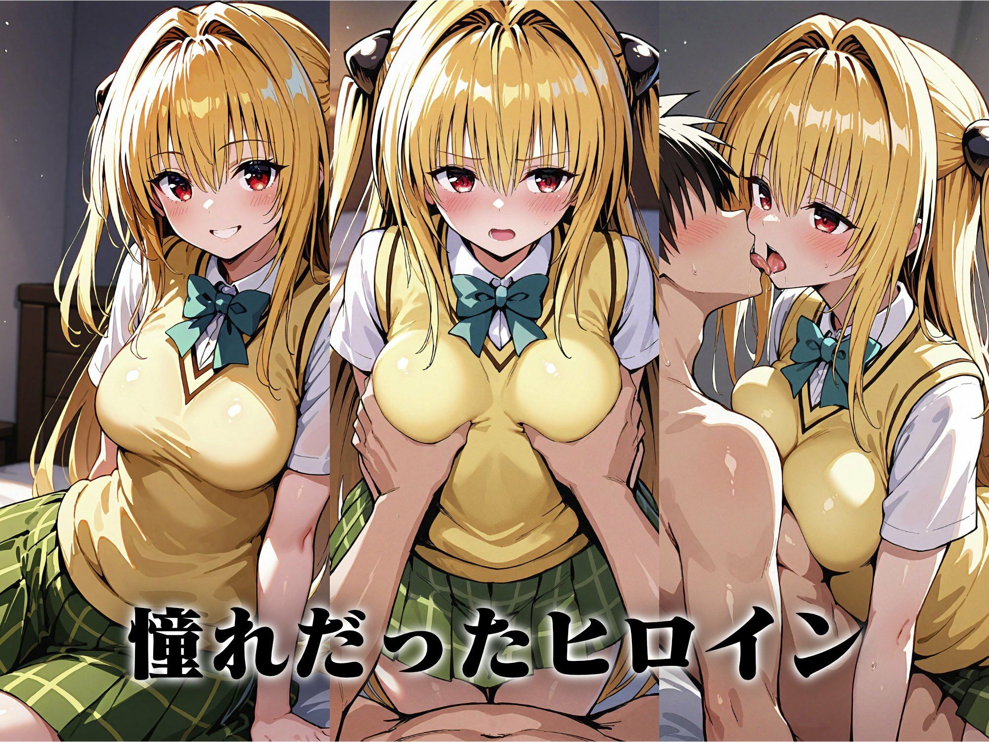 ヒロイン即えっち 金色●闇 制服編 - サンプル画像 3