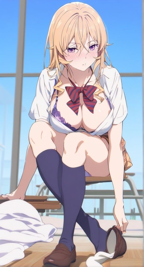 薙切えりな下着ニーソ集 - サンプル画像 3