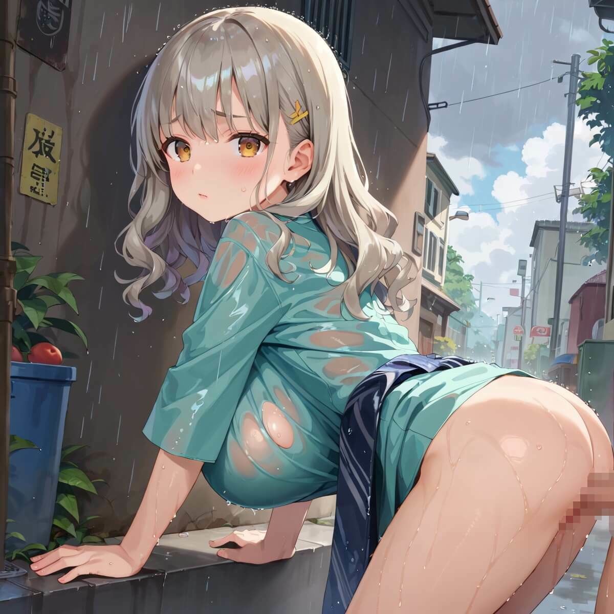 夕立に濡れた浴衣〜流れる雫が眩しすぎて〜3【厳選CG330枚収録】 - サンプル画像 9