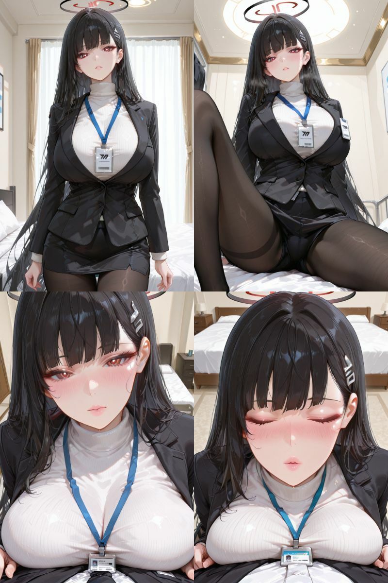 調○リオといちゃいちゃH プラス ブル○アーカイブ - サンプル画像 1