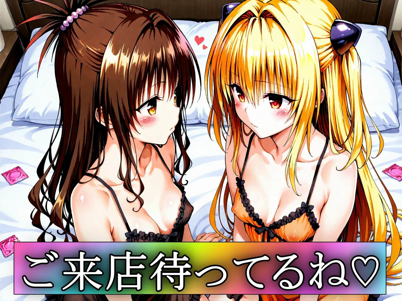 憧れのヒロインとHができるヒロイン高級ピンサロ店〜トラ〇ル ヤミ＆美柑編〜 - サンプル画像 10