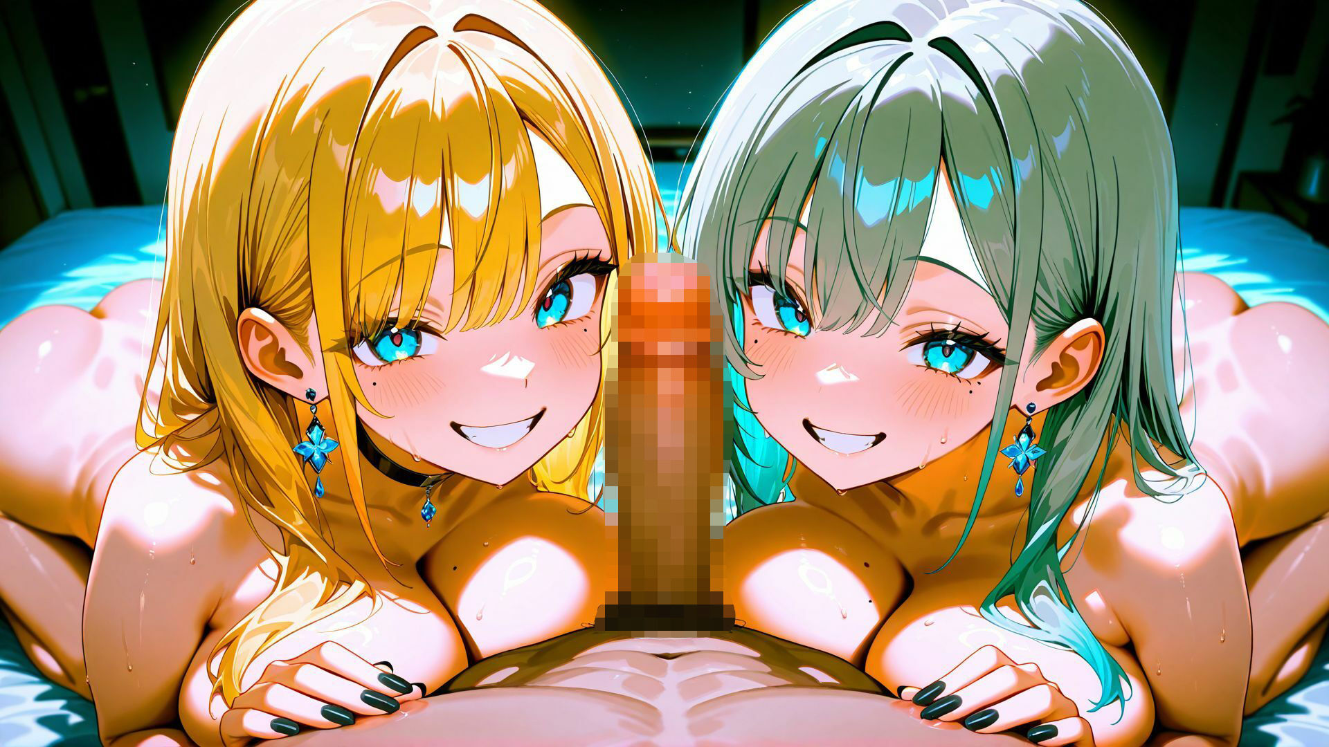 金髪ギャル  ふたりと - サンプル画像 2