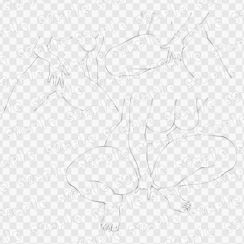 線画素材集［手］11 - サンプル画像 2