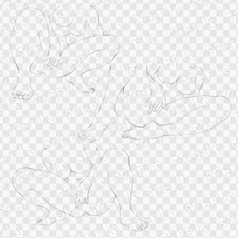 線画素材集［手］12 - サンプル画像 2