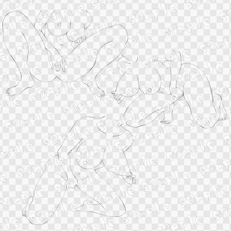 線画素材集［手］14 - サンプル画像 2