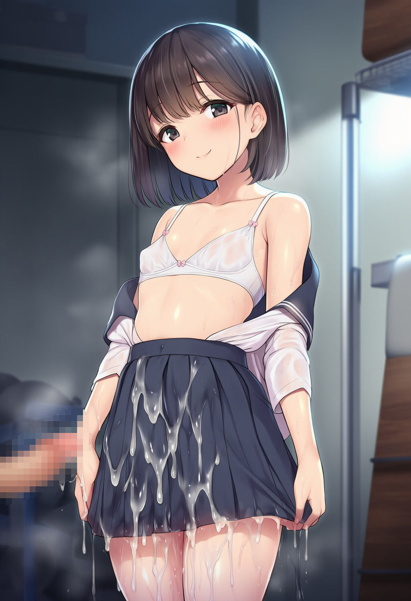 スカートにぶっかけ 2（500枚分） - サンプル画像 9