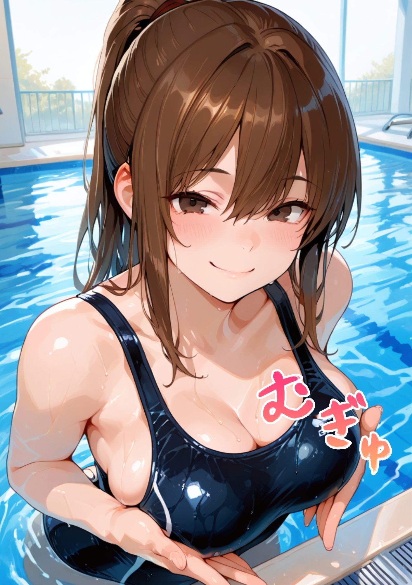 巨乳痴女のおっぱい揉んだらそのままじゅぽじゅぽ中出し濃厚SEXできちゃった - サンプル画像 2