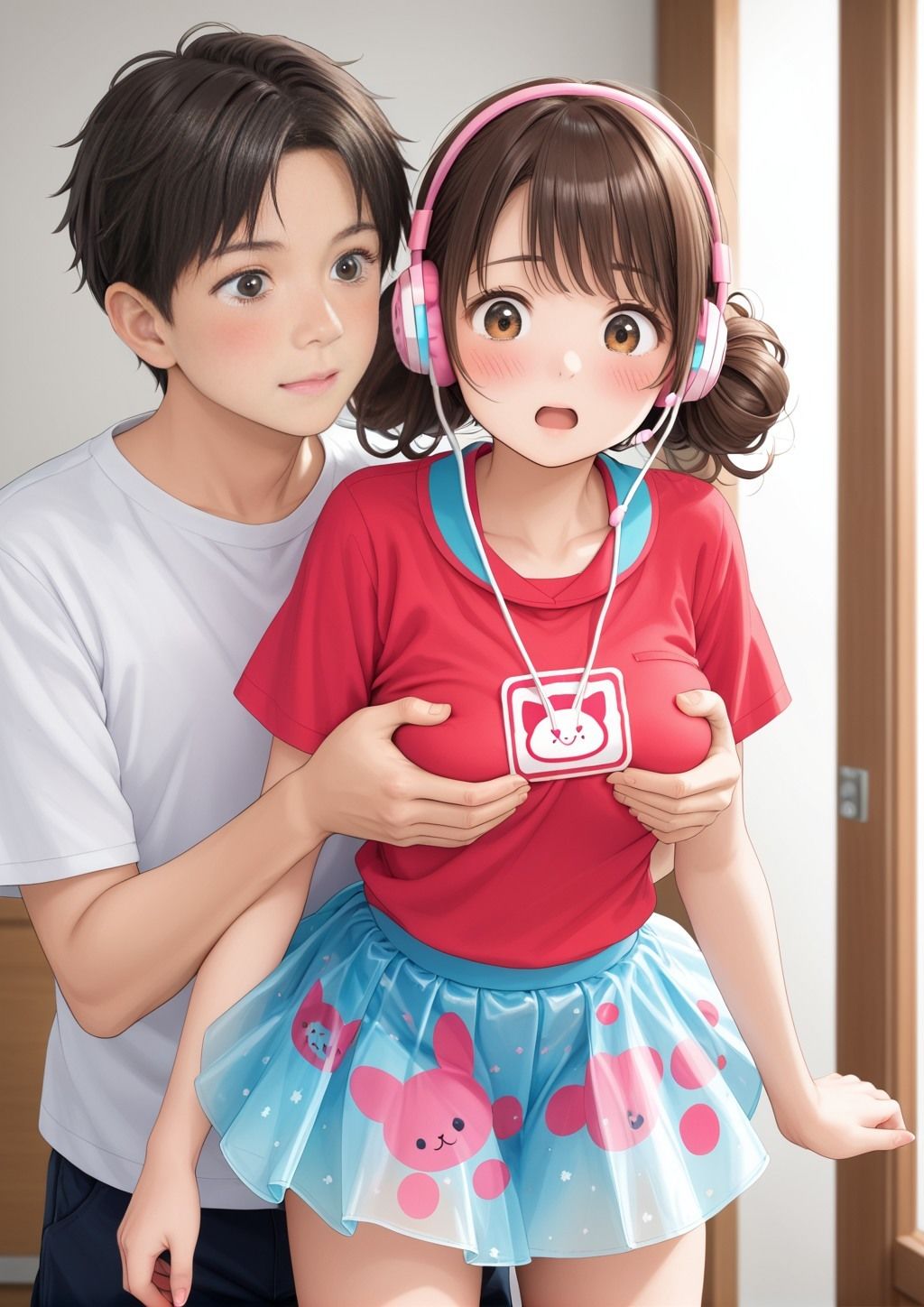 ちょっと服の上から胸を触らせてもらえませんか？ - サンプル画像 2