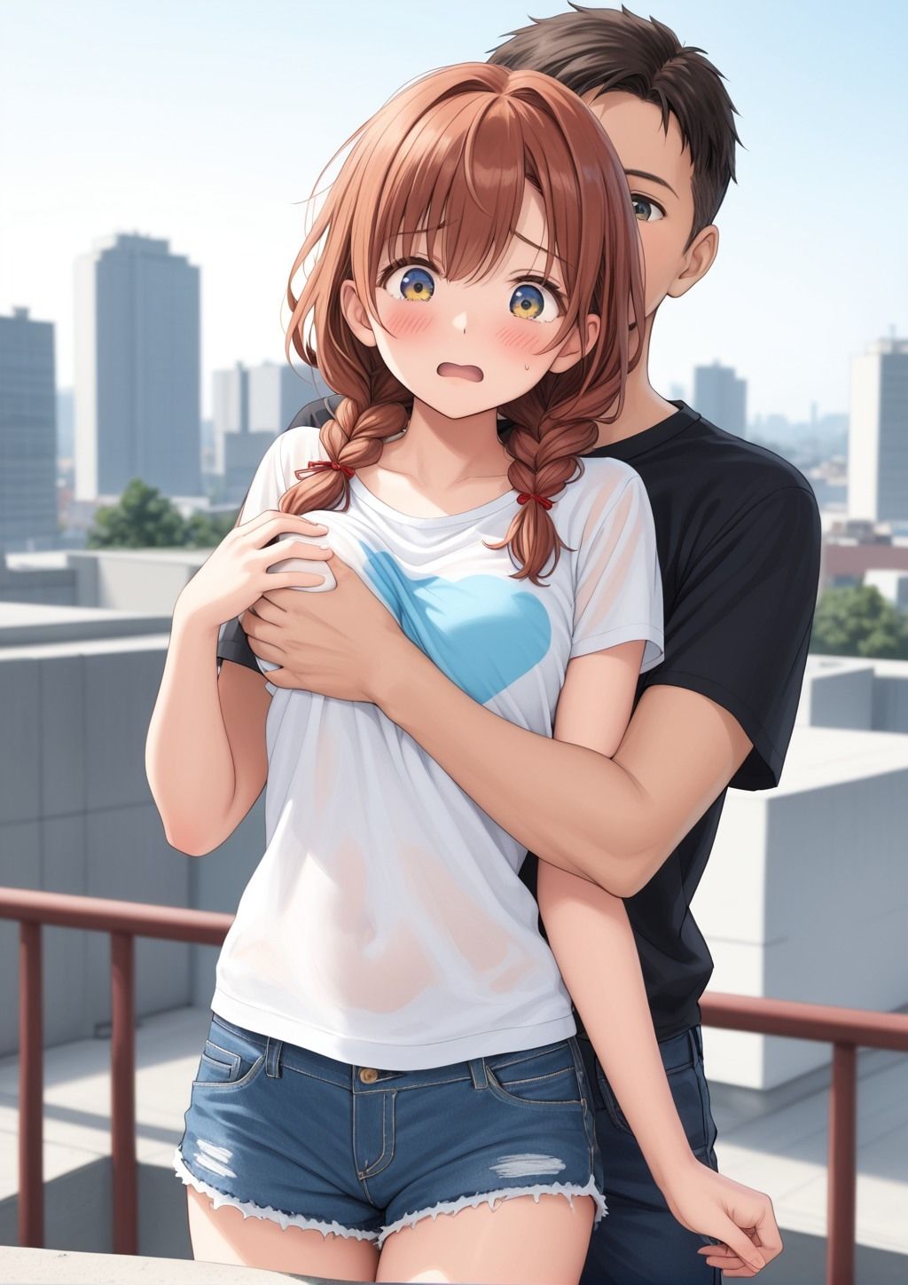 ちょっと服の上から胸を触らせてもらえませんか？ - サンプル画像 6