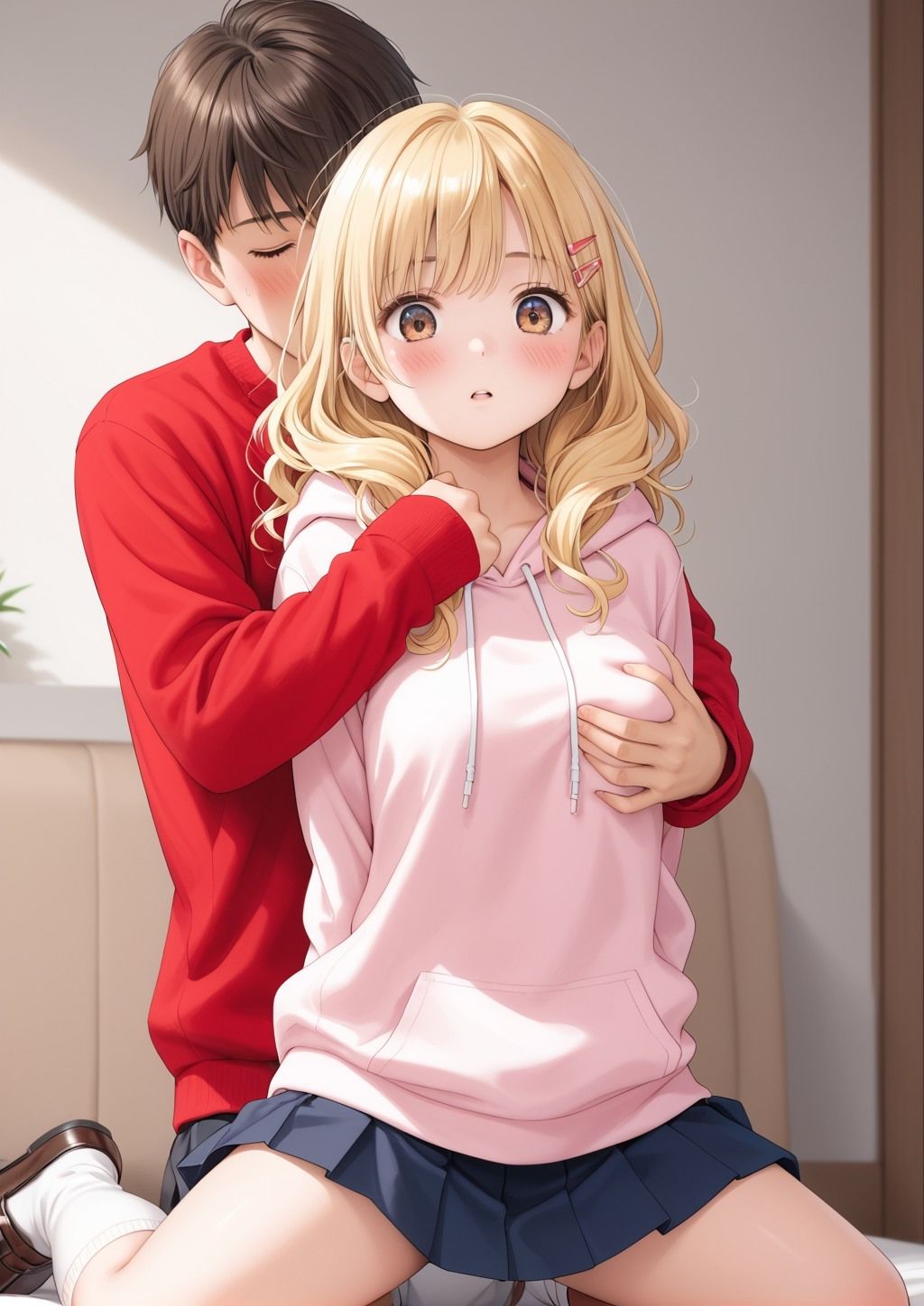 ちょっと服の上から胸を触らせてもらえませんか？ - サンプル画像 10