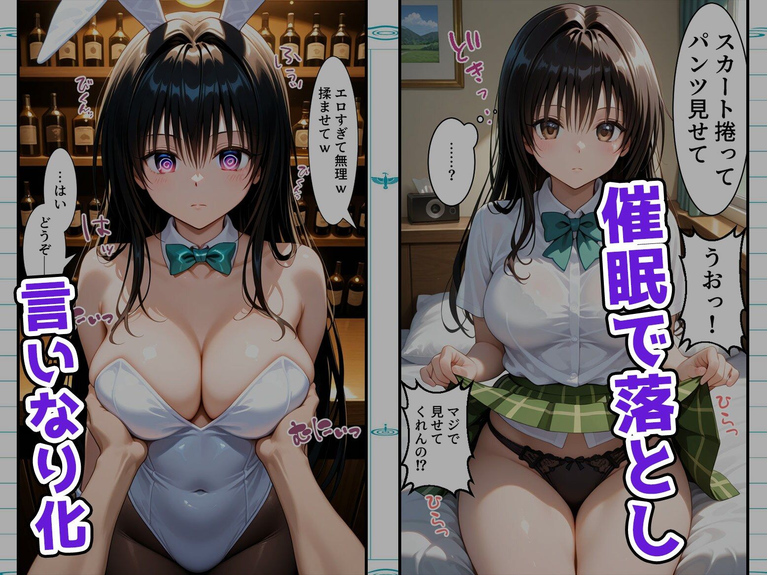 【総集編】巨乳のあの子を催●アプリで着せ替えオナホ - サンプル画像 2