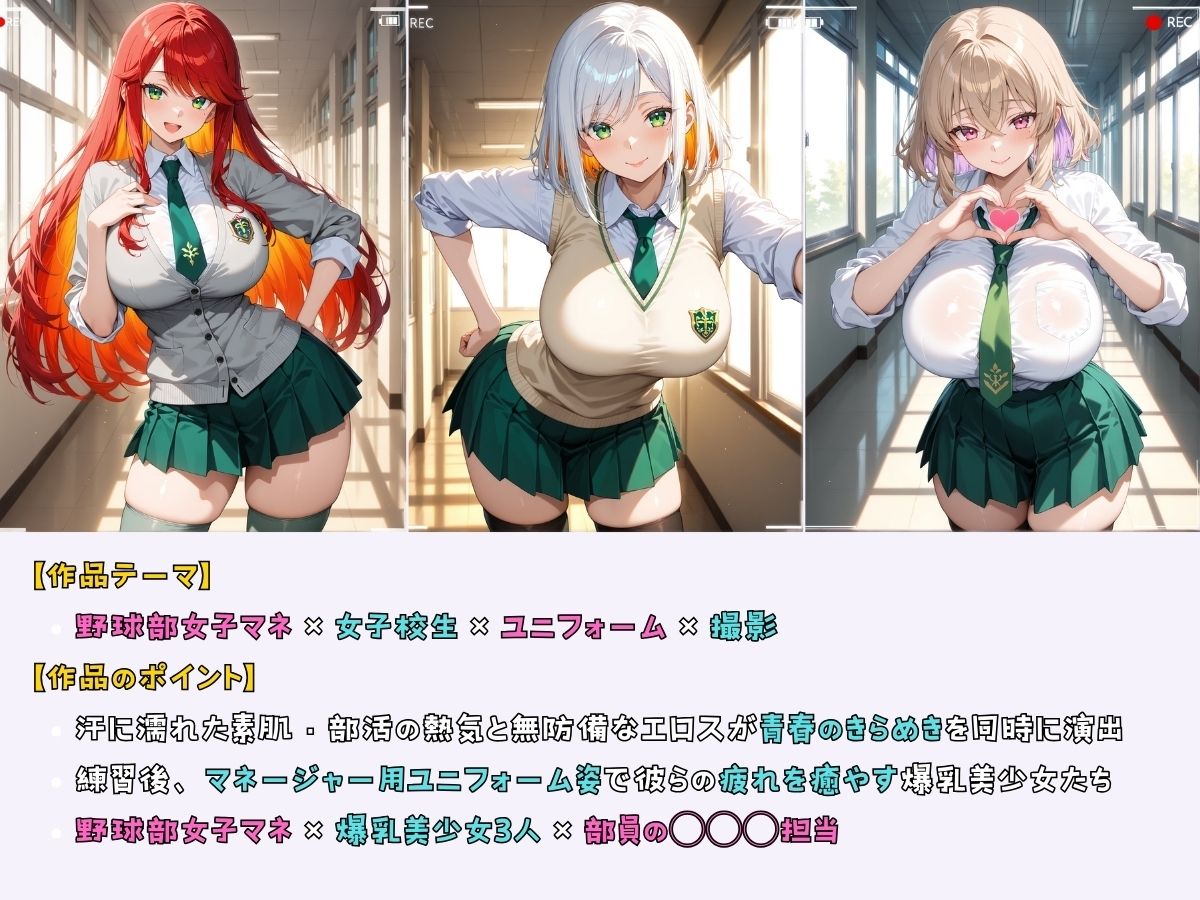 女子校生 野球部女子マネ 部室でエッチなことをする話 - サンプル画像 1