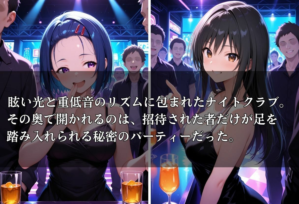 クラブで交わる夜 秘密の快楽パーティーの話〜古手川＆西蓮寺〜 - サンプル画像 1