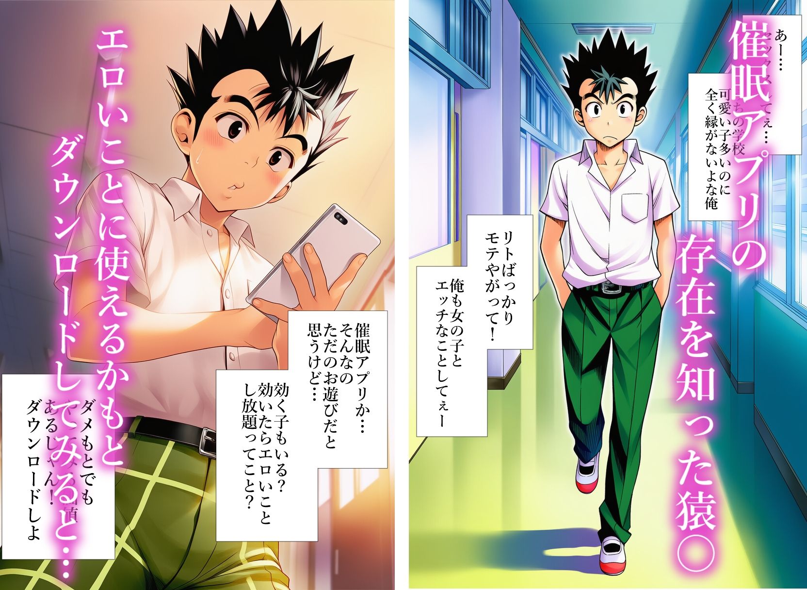 催〇アプリで発情モードな風紀委員 - サンプル画像 1