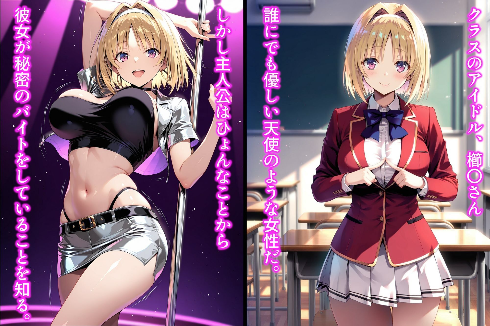 クラスの天使を脅そうとしたら悪魔だった - サンプル画像 1