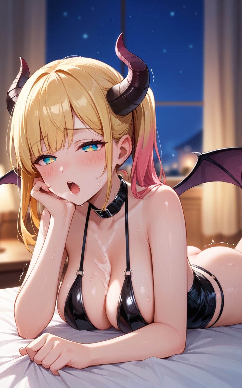 百合×ふたなり  サキュバス編 - サンプル画像 1