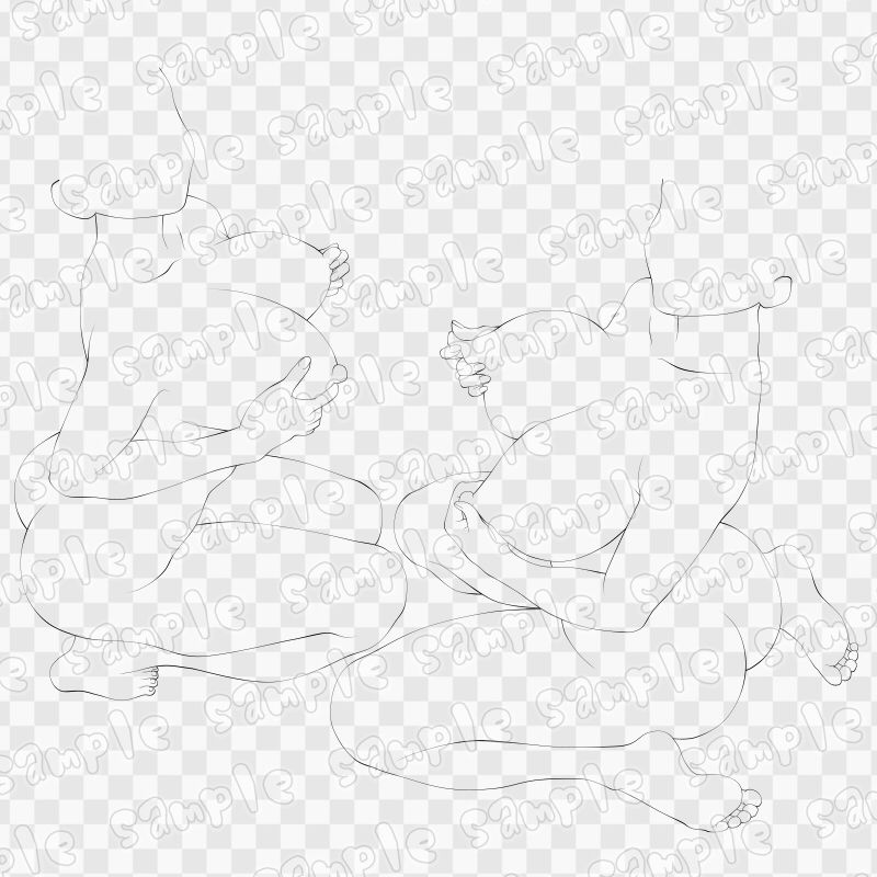 線画素材集［手］26 - サンプル画像 2