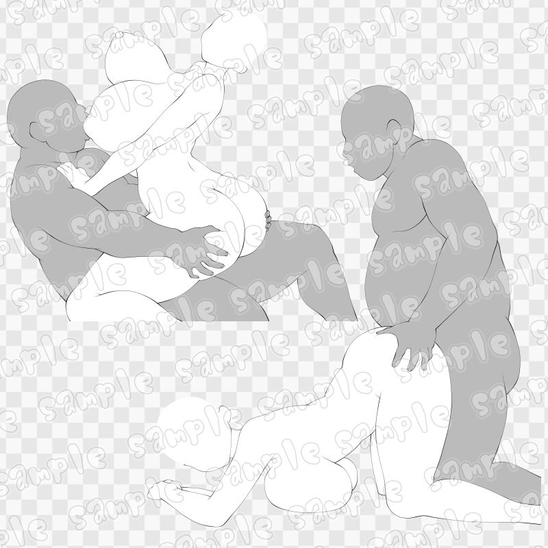 線画素材集［手］30 - サンプル画像 1