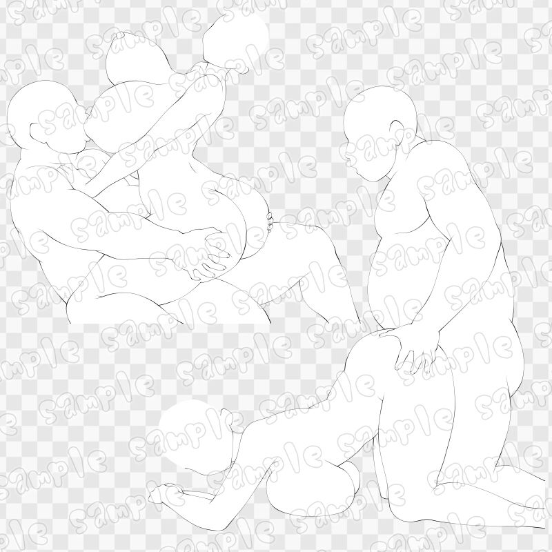 線画素材集［手］30 - サンプル画像 2