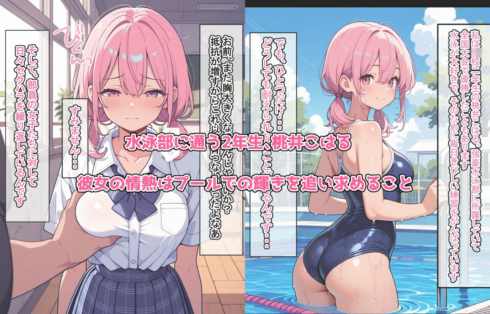 水泳部の闇:恥辱の個別レッスン - サンプル画像 1