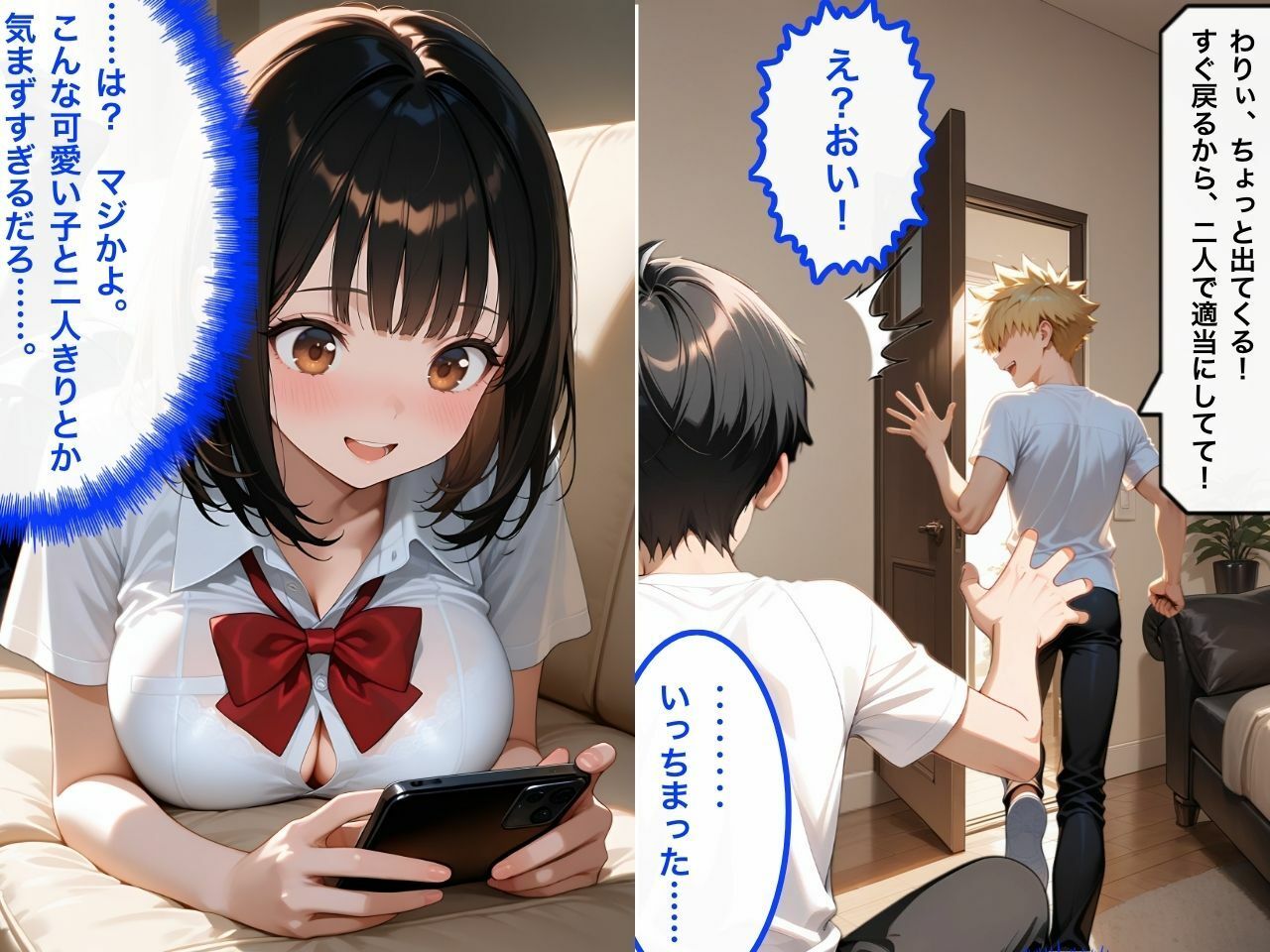 親友の巨乳妹に誘惑されて背徳の中出しセックス - サンプル画像 2