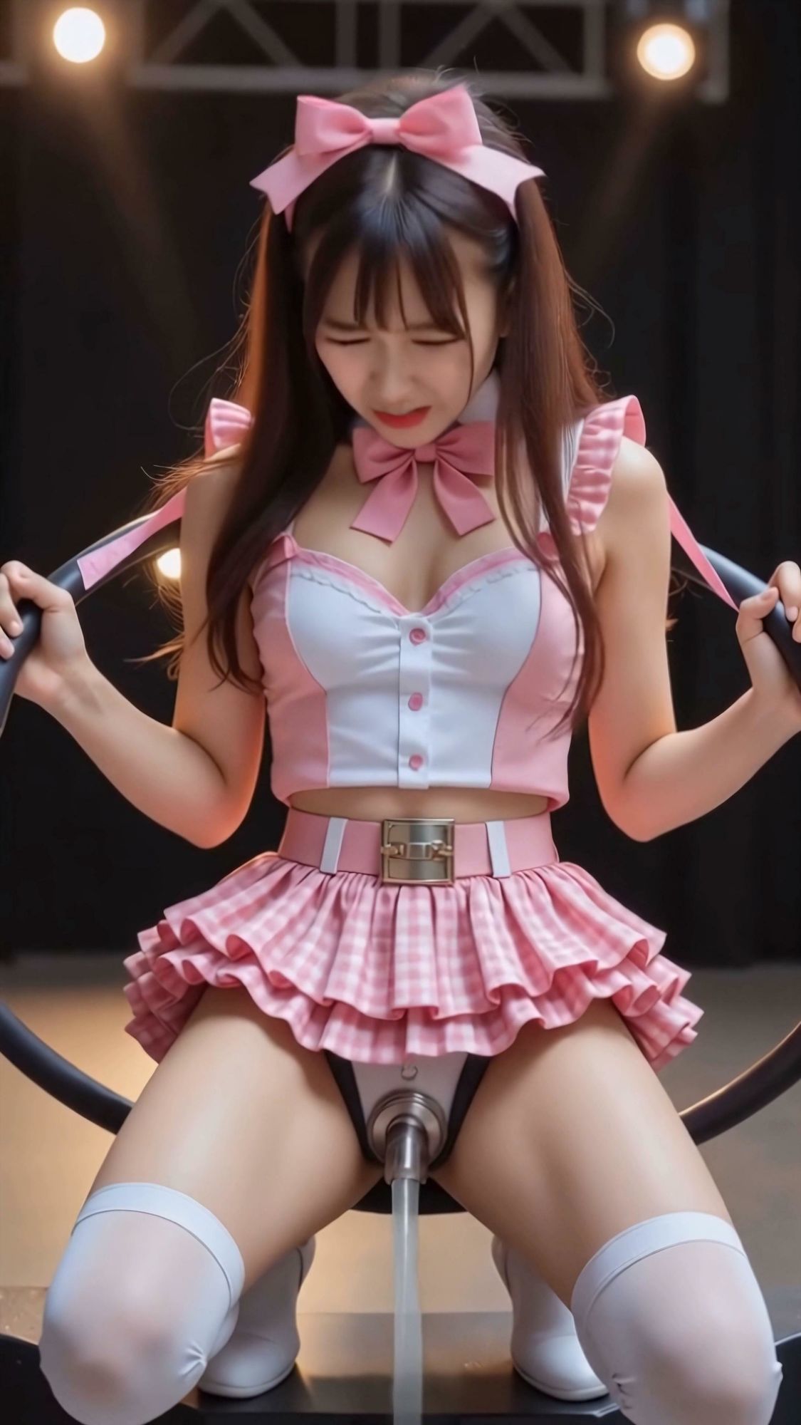 【動画】限界突破 精〇で投票！清純アイドルのお楽しみ抽選会 - サンプル画像 5