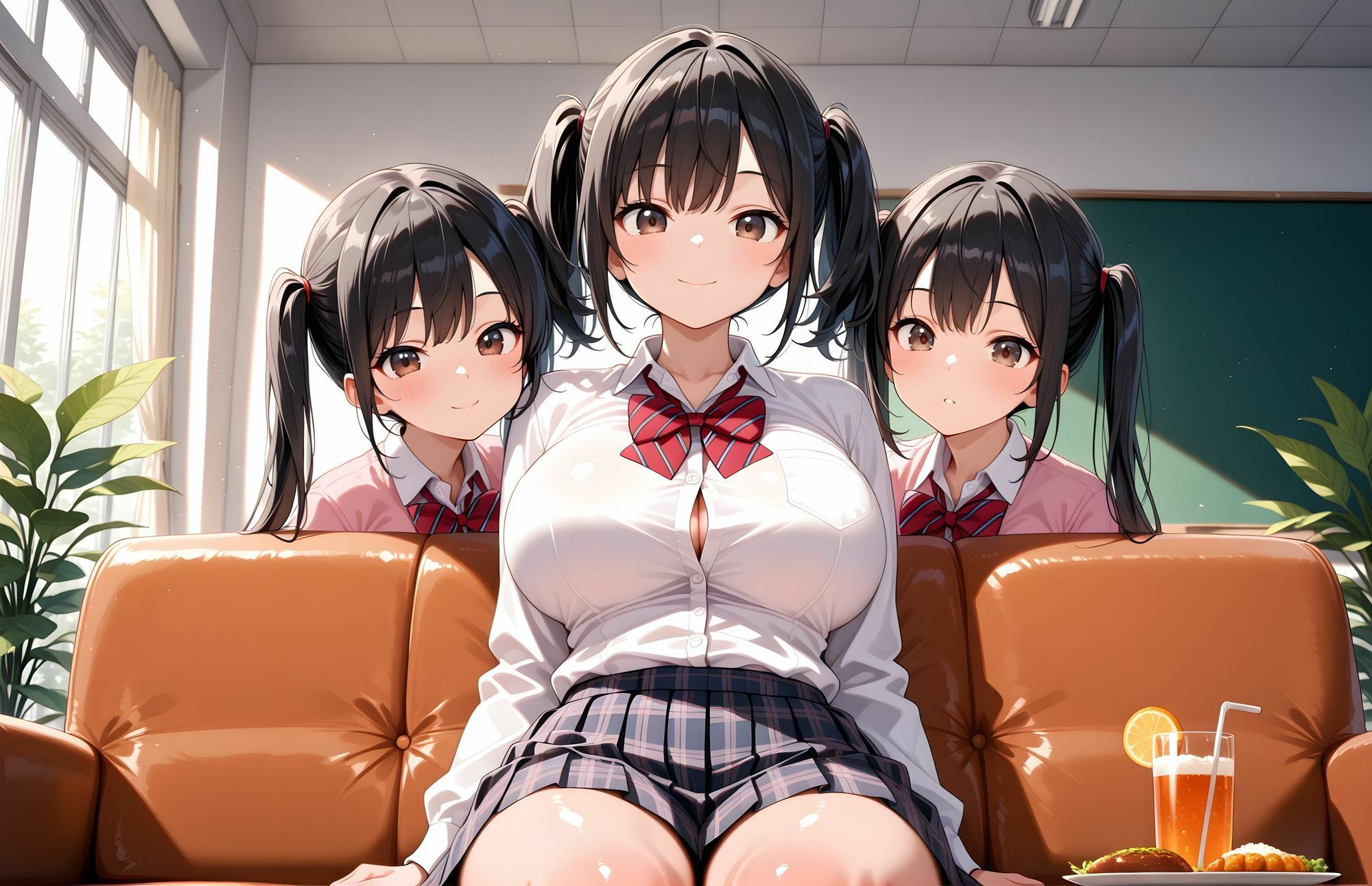 【4K高画質】【ラノベ風イラスト集】社長令嬢と乱交〜豪華な実家が体液まみれに - サンプル画像 4