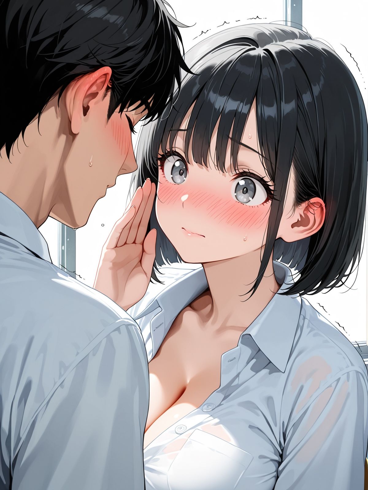 【AI学園喜ばれ部】部長と教室でHして中だししたら喜ばれた - サンプル画像 4