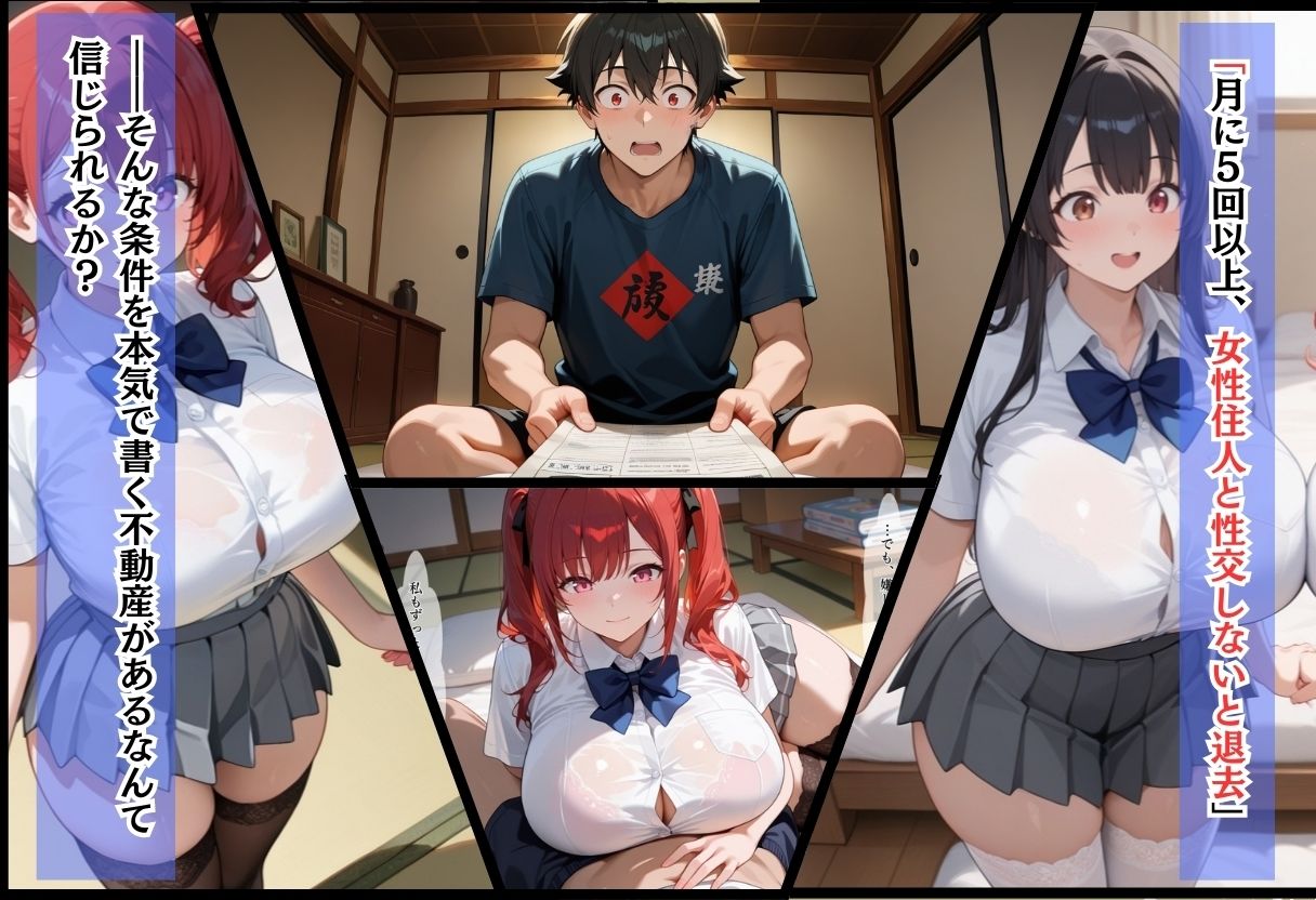 中出ししないと追い出される物件に引っ越した話〜制服同級生編〜 - サンプル画像 2