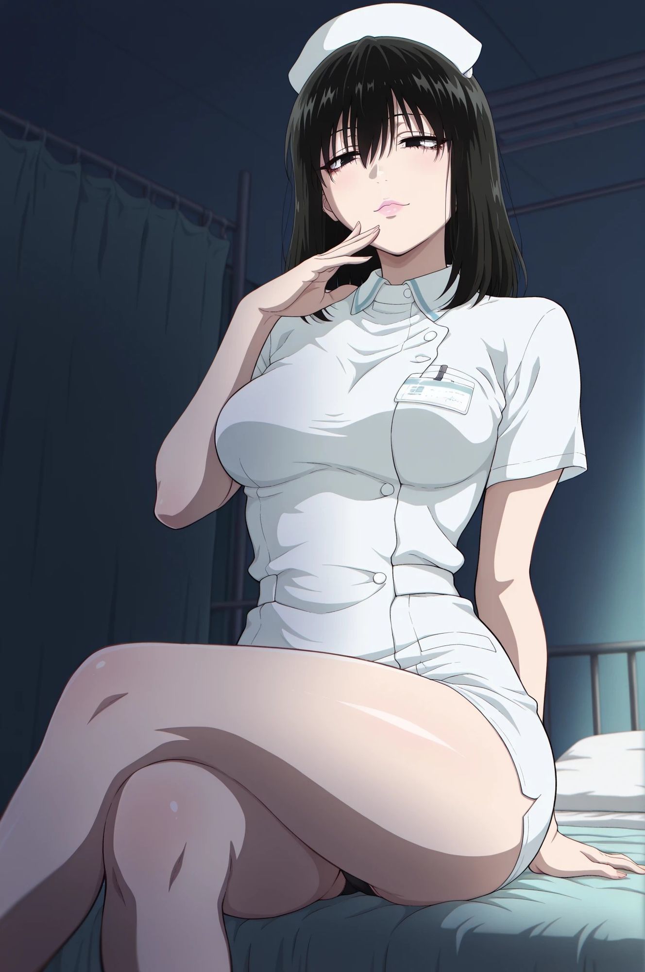 よふかし風味  表情を変えない看護師 - サンプル画像 1