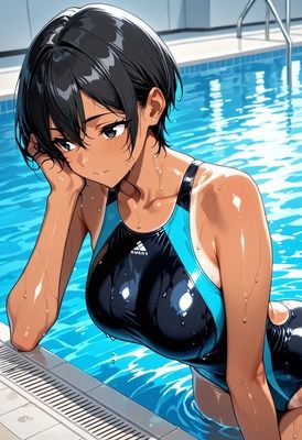 競泳水着女子4 - サンプル画像 2