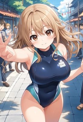 競泳水着女子4 - サンプル画像 3