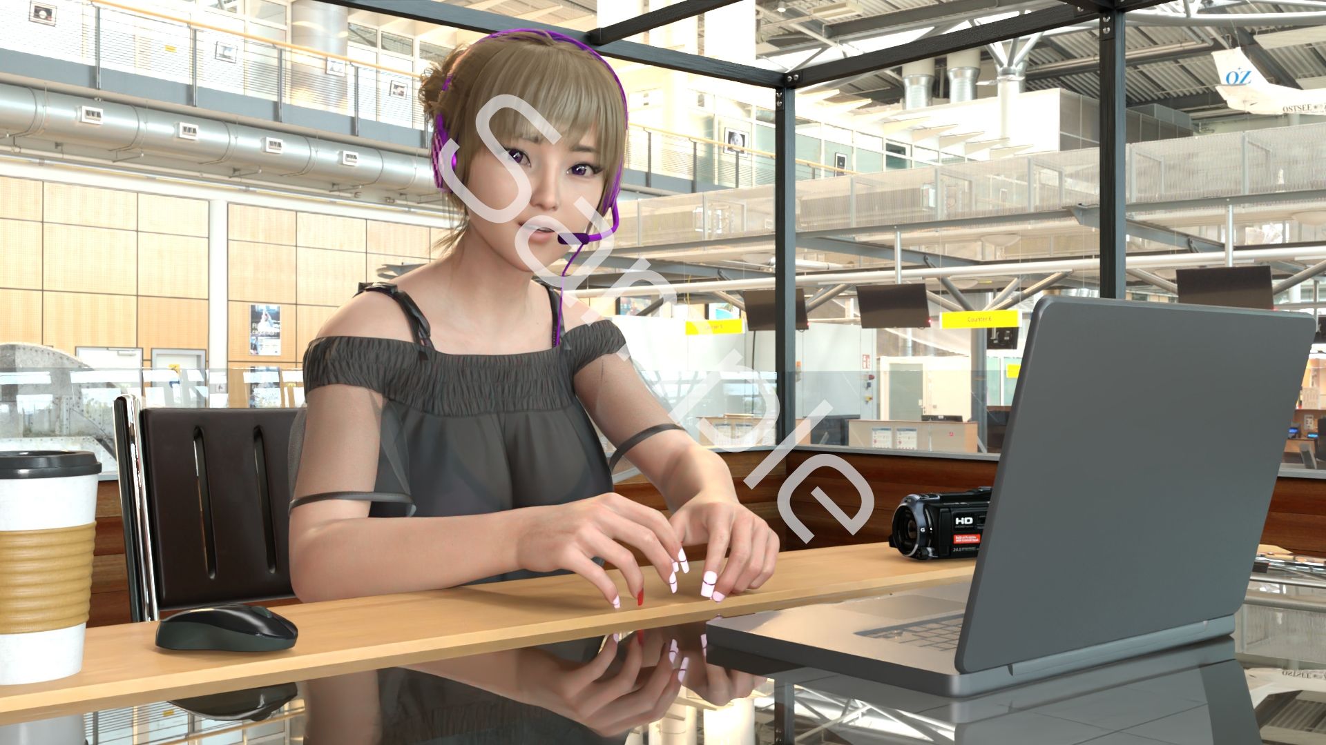 【▲100】廻里の自撮りWEBラジオ『廻里のGuriGuri（グリグリ）5thシーズン』＃001:日本語＆英語同時配信の新シリーズのご挨拶♪［English Version］ - サンプル画像 5