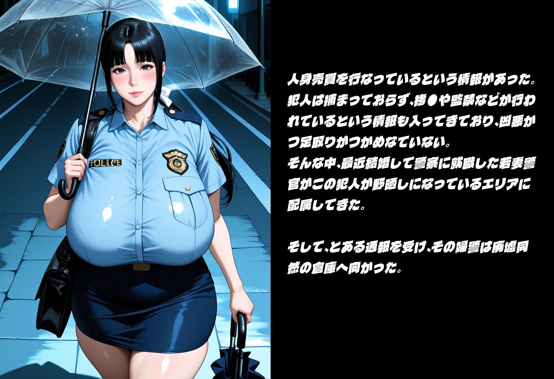 婦警監禁 新米若妻警官が犯人に捕まった！ - サンプル画像 1