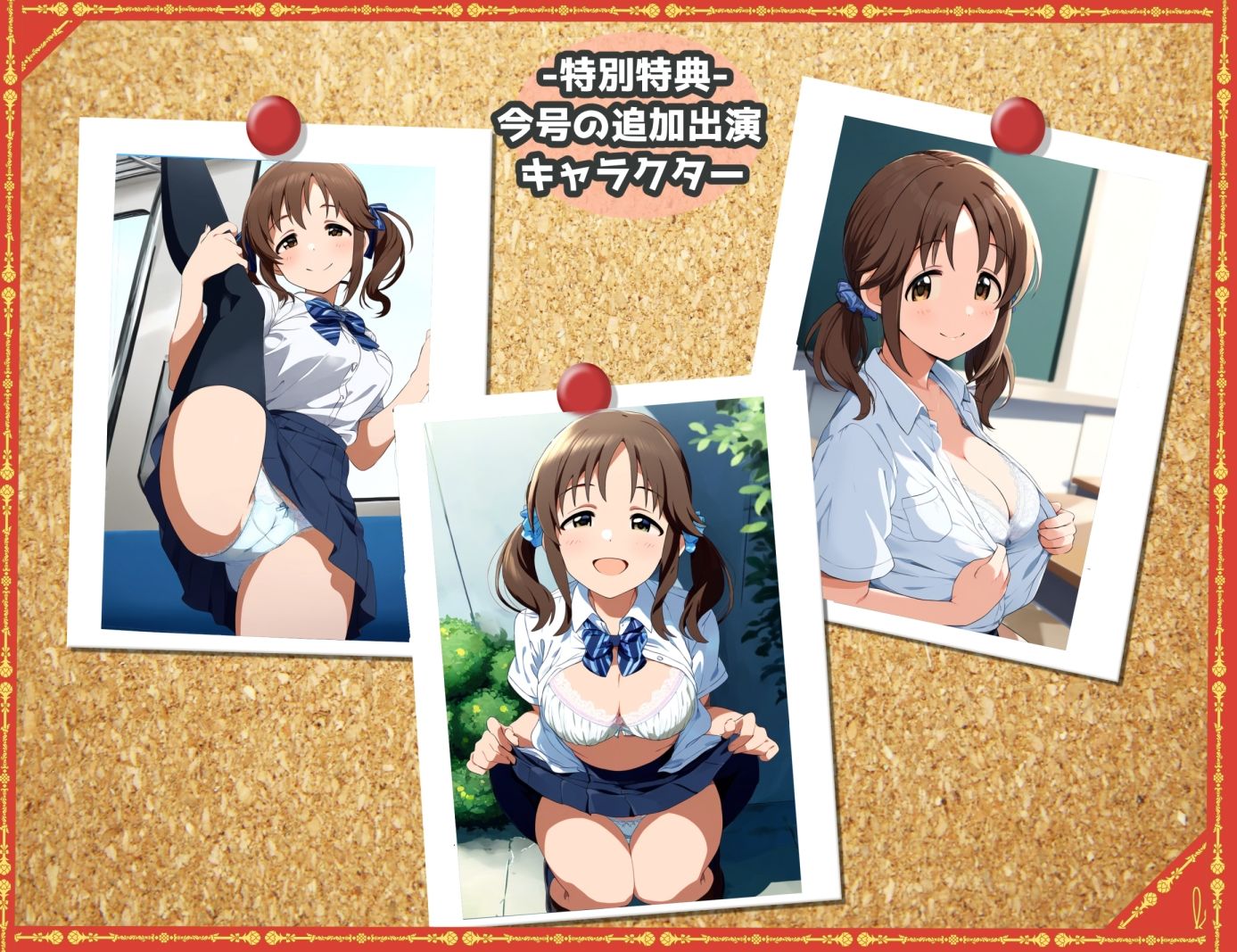 露出＆下着見せつけフェチ特化 2010年代アニメ作画特集 下着を見せつけるアイドルたち -その2-  500枚を撮影- - サンプル画像 5