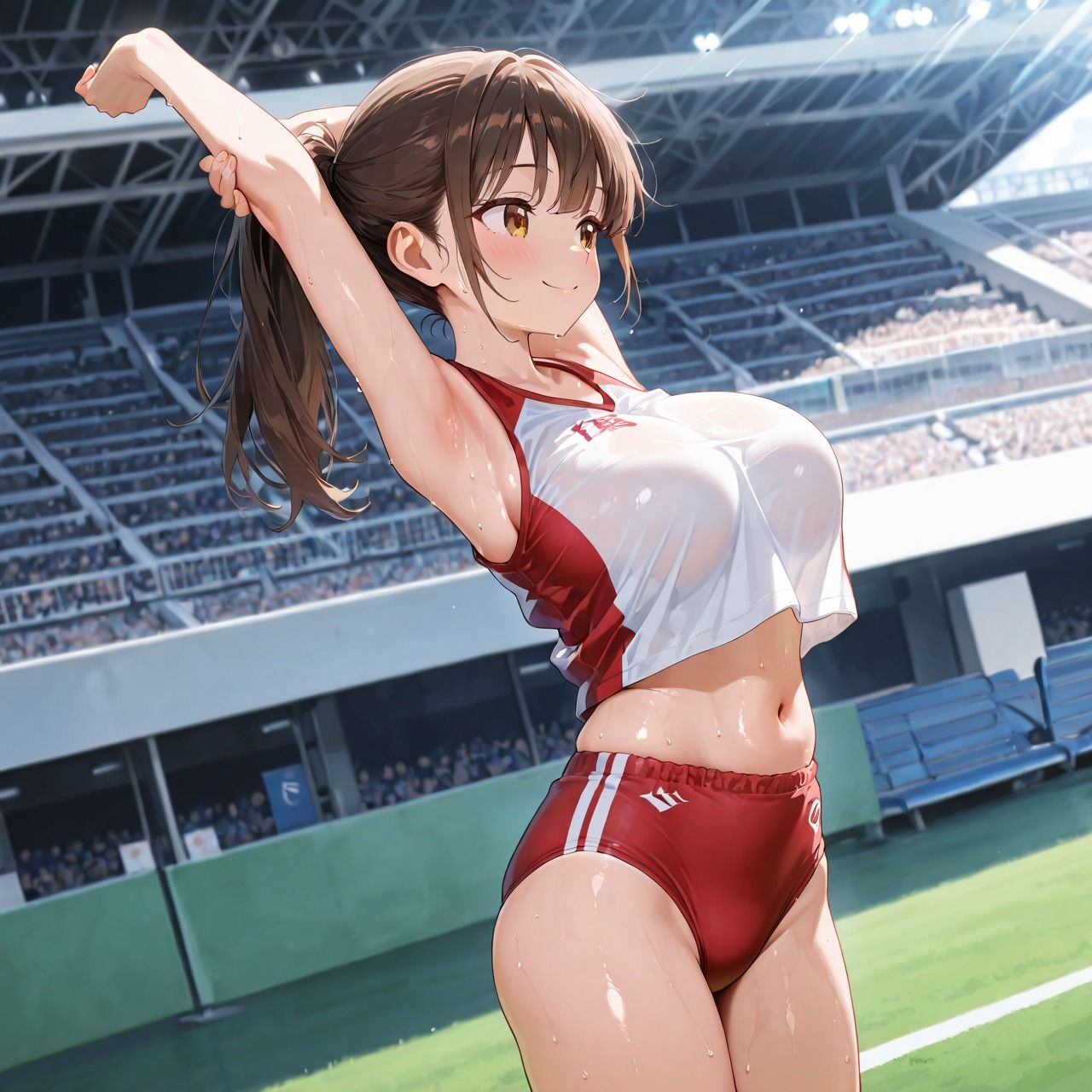 女子校生の陸上部員が変態教師に性指導される - サンプル画像 1