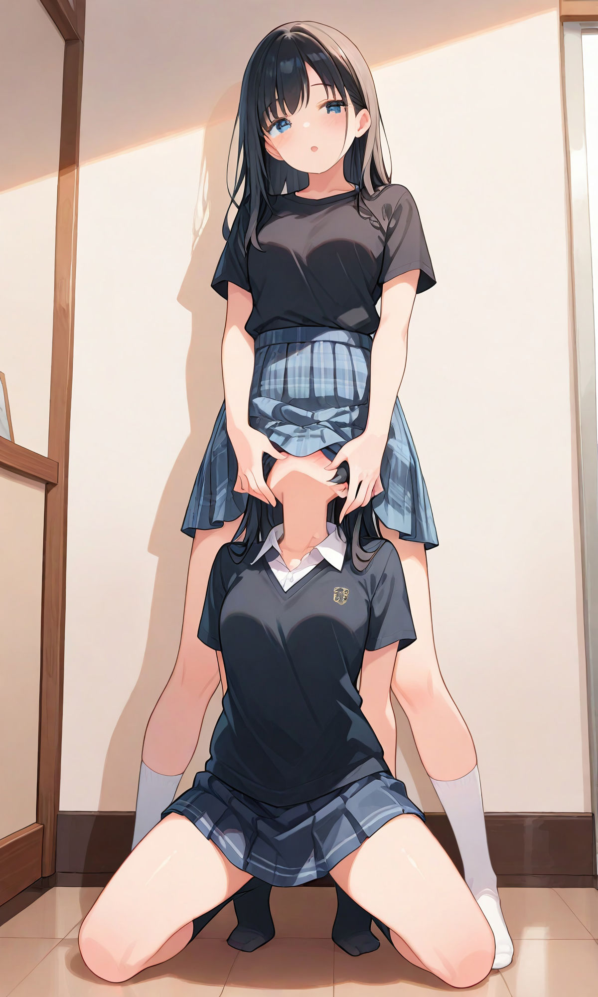 【百合】【クンニ】冷ややかな支配と淫らな悦び - サンプル画像 1