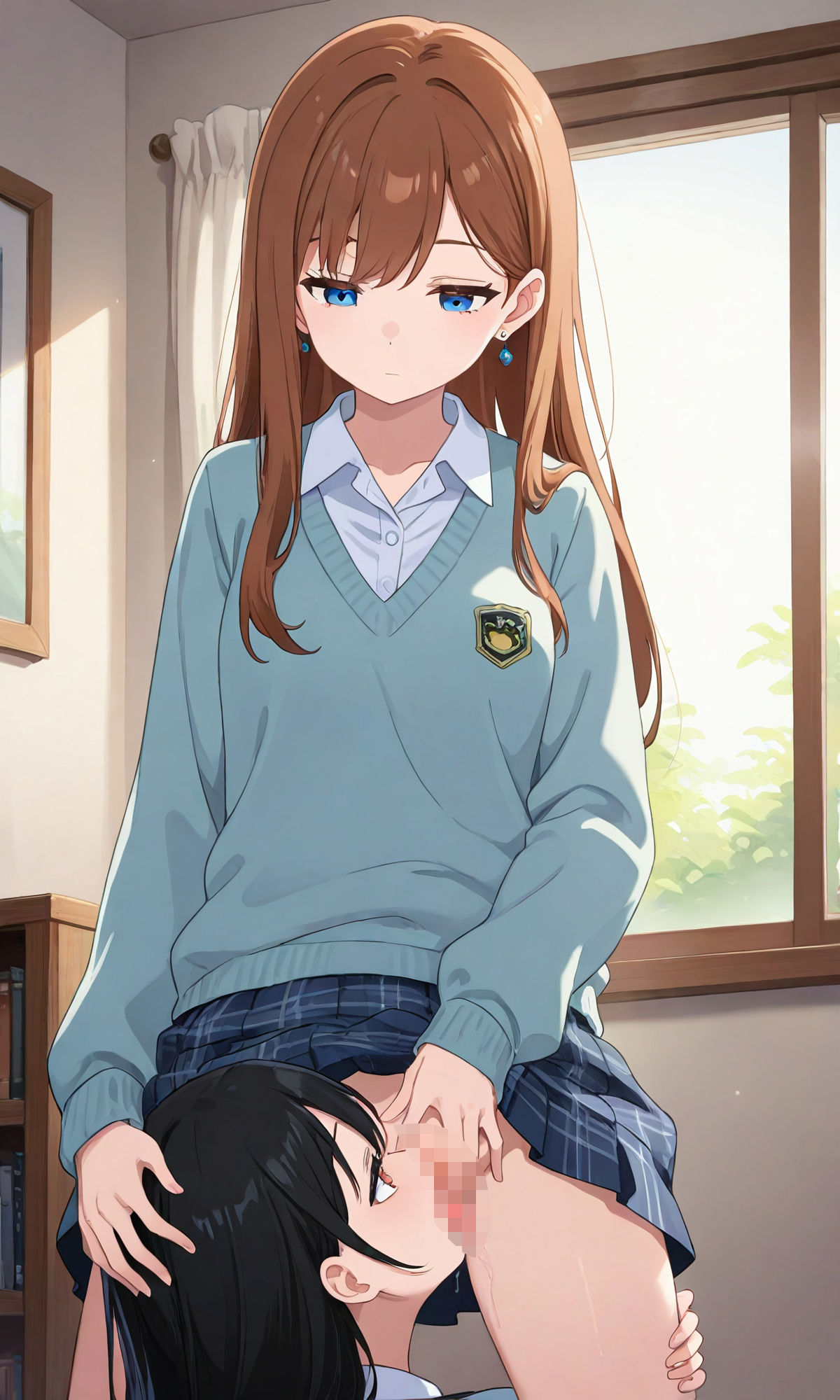 【百合】【クンニ】冷ややかな支配と淫らな悦び - サンプル画像 3