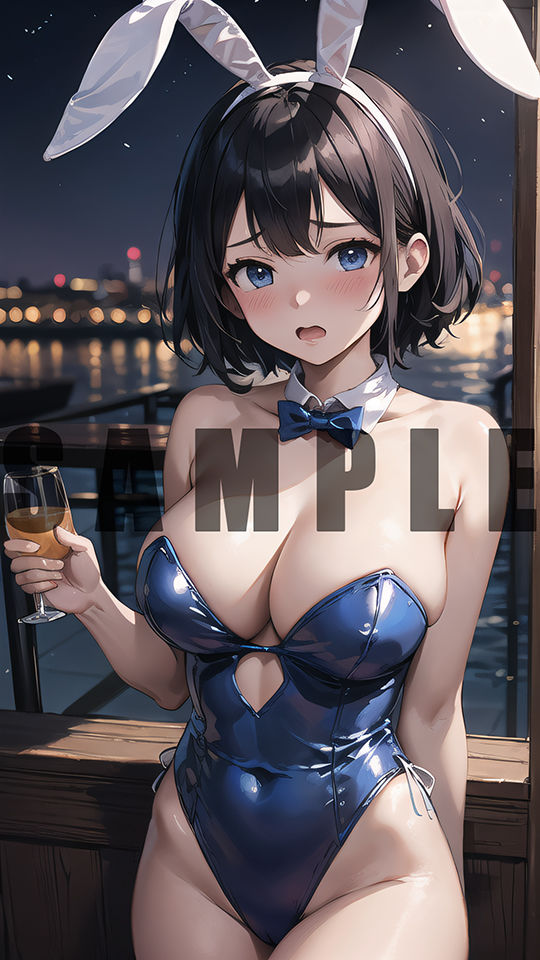 次回作でヤリチンに処女を奪われる清楚系黒髪ショートカット巨乳美少女のグラビア写真集 - サンプル画像 3