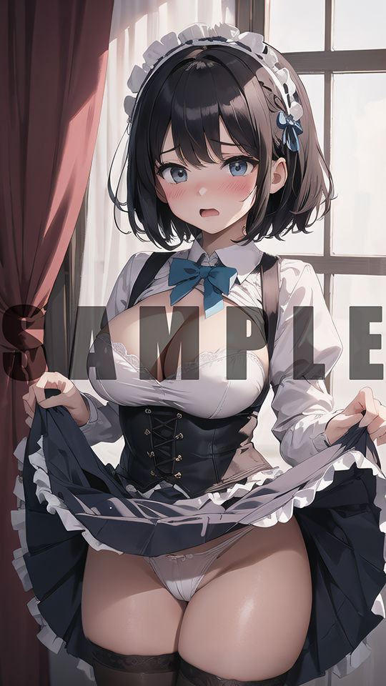 次回作でヤリチンに処女を奪われる清楚系黒髪ショートカット巨乳美少女のグラビア写真集 - サンプル画像 4