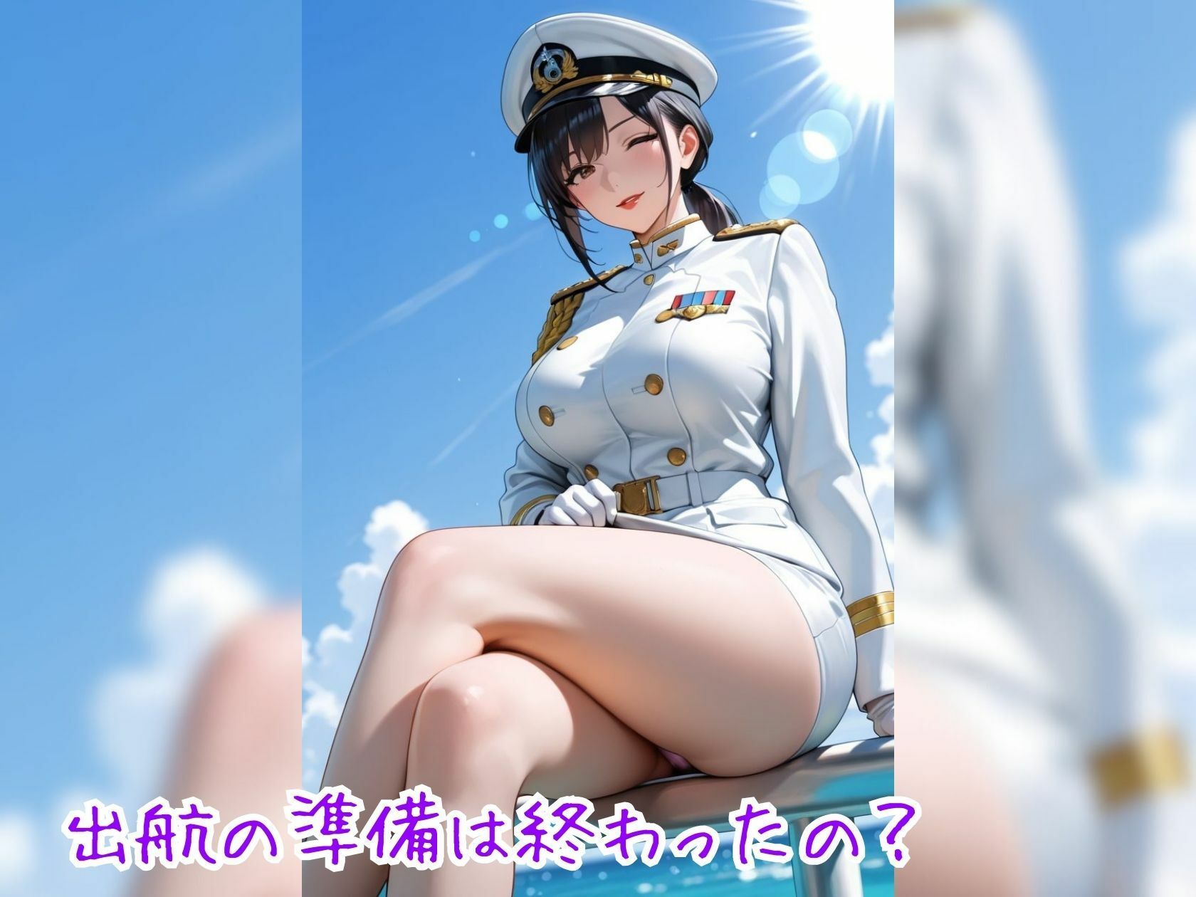 人妻士官長、母乳航海NTR日誌 〜海軍の潮吹き〜【縦長500枚】 - サンプル画像 3